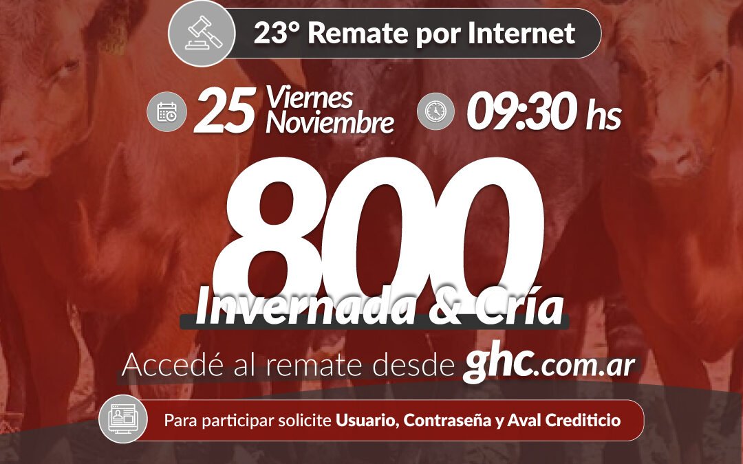 23° Remate Por Internet