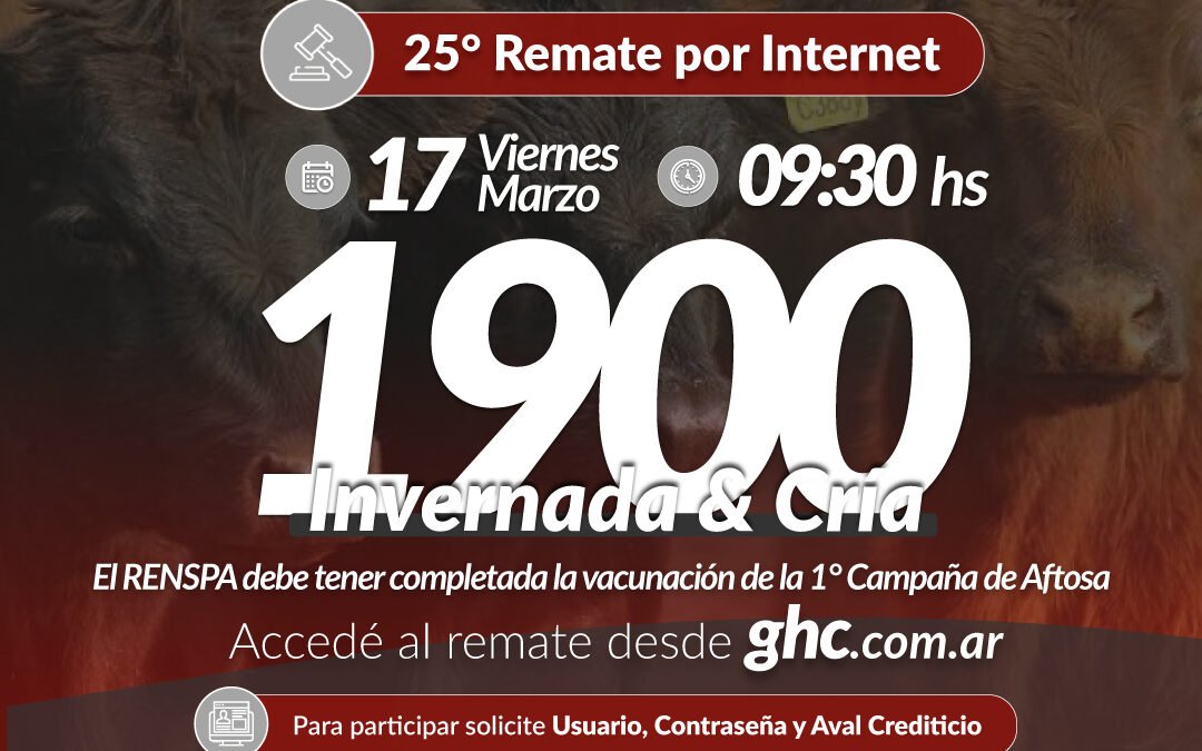 25° Remate Por Internet