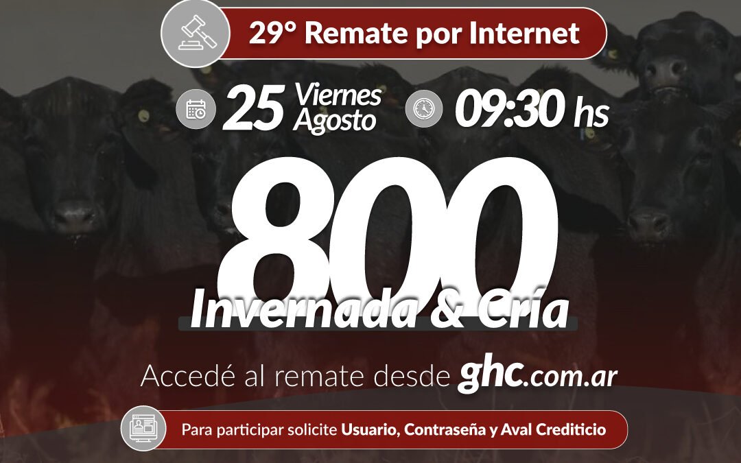 29° Remate por Internet