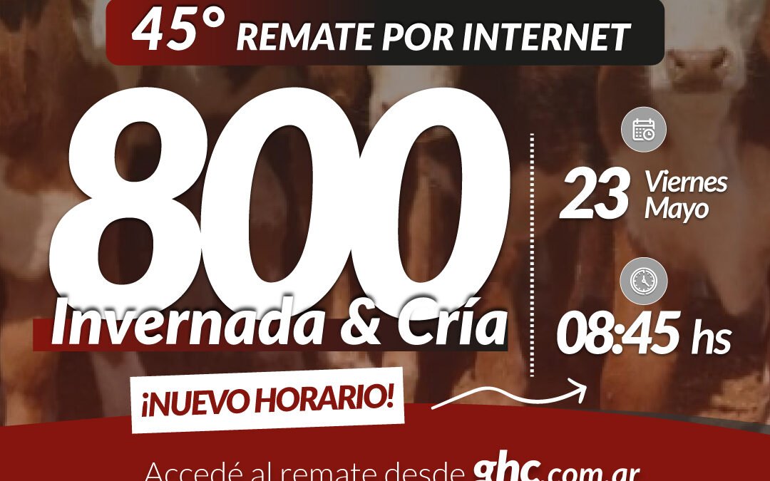 45° Remate Por Internet